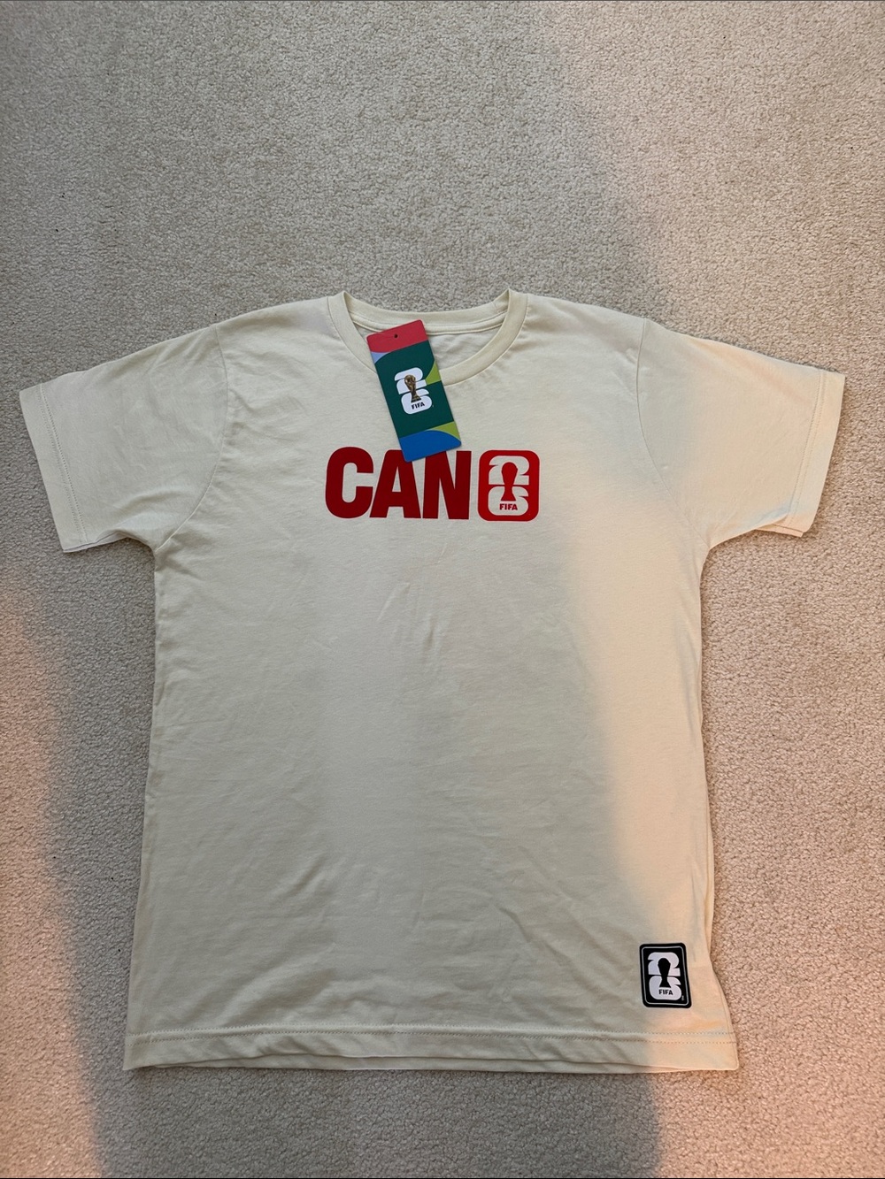 NWT - FIFA Cream Canada Short-Sleeve Tee